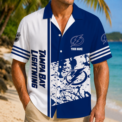 LIMITED EDITION - NEW CUSTOMIZED NHL12 TPL TAMPA BAY LIGHTNING UNISEX HAWAIIAN SHIRT