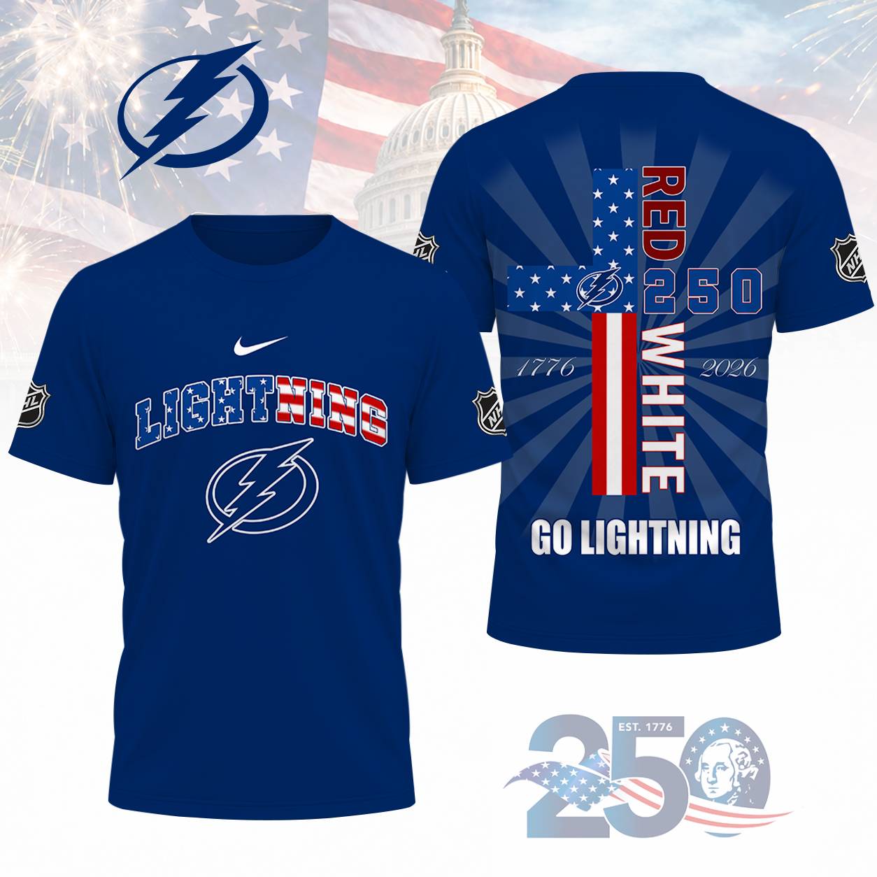 LIMITED EDITION - NEW CUSTOMIZED NHL12 TPL TAMPA BAY LIGHTNING T-SHIRT, POLO SHIRT, ZIP POLO SHIRT, SWEATSHIRT, HOODIE & ZIP HOODIE