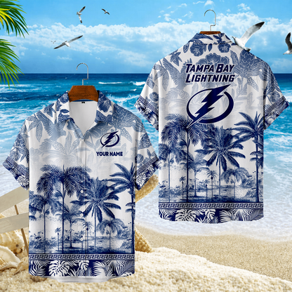 LIMITED EDITION - NEW CUSTOMIZED NHL12 TPL TAMPA BAY LIGHTNING UNISEX HAWAIIAN SHIRT