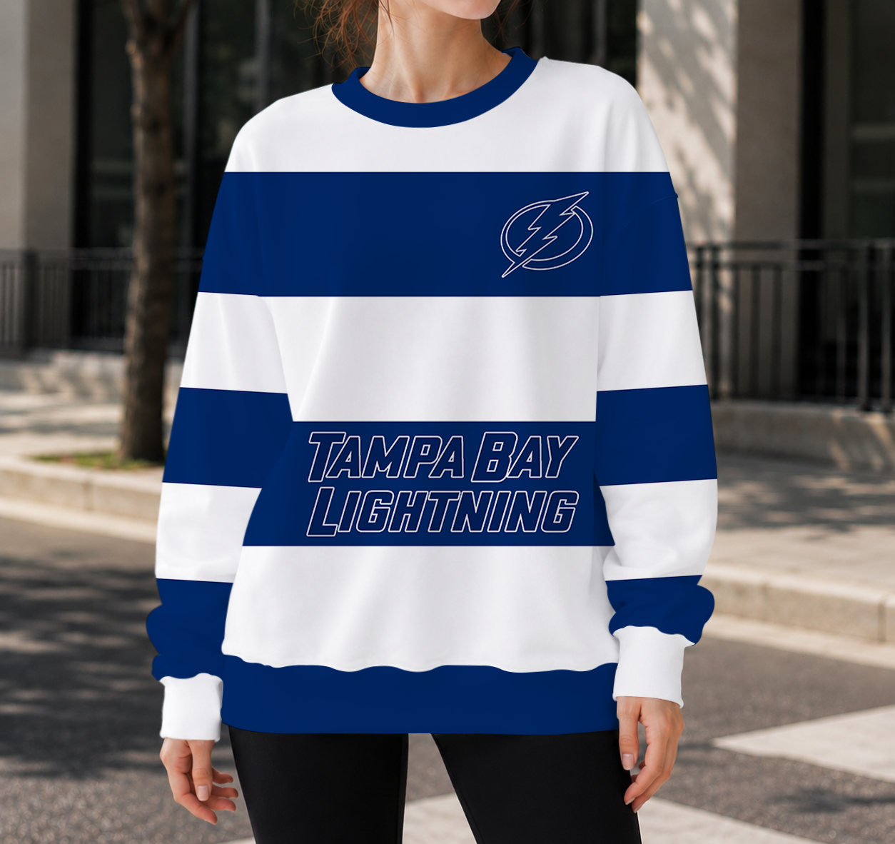 SPECIAL EDITION - NEW CUSTOMIZED NHL12 TPL TAMPA BAY LIGHTNING UNISEX SWEATSHIRT