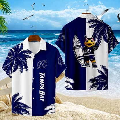 LIMITED EDITION - NEW CUSTOMIZED NHL12 TPL TAMPA BAY LIGHTNING UNISEX HAWAIIAN SHIRT