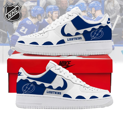 VIRAL EDITION - NEW CUSTOMIZED NHL12 TPL TAMPA BAY LIGHTNING AF1 SHOES