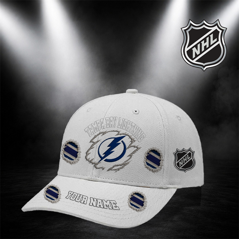 [SUPER SALE] NEW CUSTOMIZED NHL12 TPL TAMPA BAY LIGHTNING CLASSIC CAP