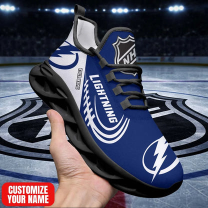 [SUPER SALE] NEW CUSTOMIZED NHL12 TPL TB LIGHTNING PREMIUM CLUNKY SNEAKERS