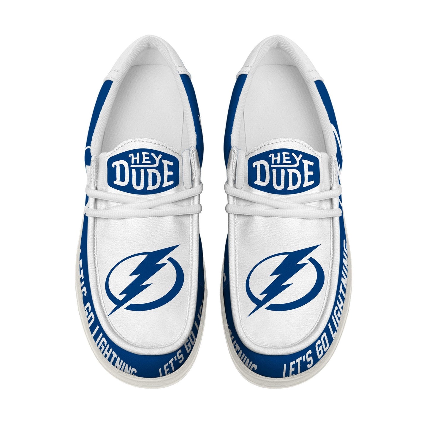 LIMITED EDITION - NEW CUSTOMIZED NHL12 TPL TAMPA BAY LIGHTNING LOAFER SHOES