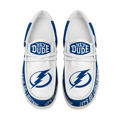LIMITED EDITION - NEW CUSTOMIZED NHL12 TPL TAMPA BAY LIGHTNING LOAFER SHOES