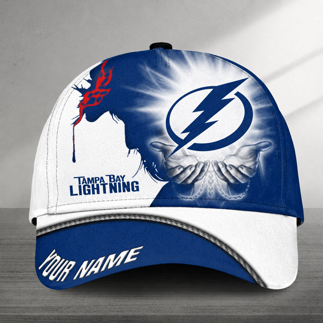 LIMITED EDITION - NEW CUSTOMIZED NHL12 TPL TAMPA BAY LIGHTNING CLASSIC CAP