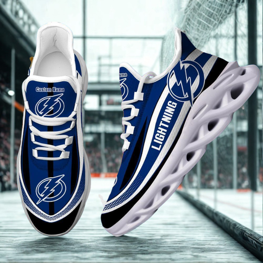 [SUPER SALE ] NEW CUSTOMIZED NHL12 TPL TAMPA BAY LIGHTNING MAX SOUL SHOES