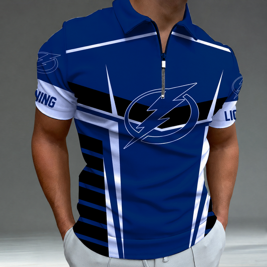 LIMITED EDITION - NEW CUSTOMIZED NHL12 TPL TAMPA BAY LIGHTNING POLO SHIRT