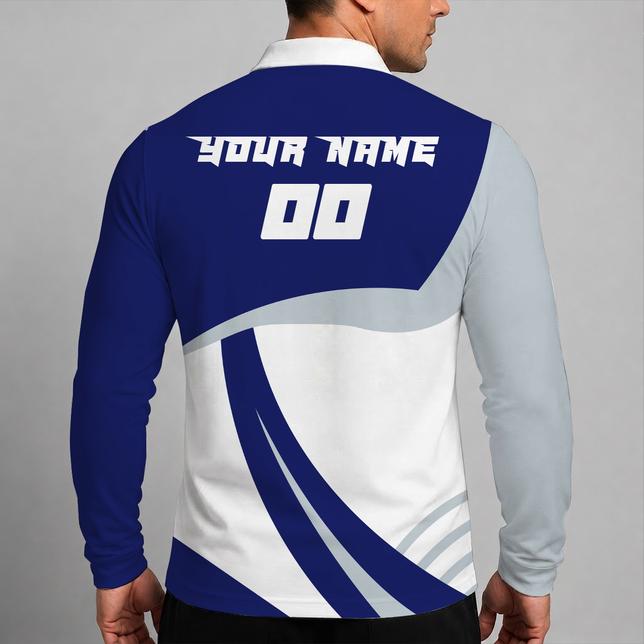 [SUPER SALE] NEW CUSTOMIZED NHL12 TPL TAMPA BAY LIGHTNING MEN LONG SLEEVE POLO