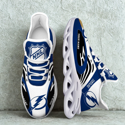 [SUPER SALE ] NEW CUSTOMIZED NHL12 TPL TAMPA BAY LIGHTNING MAX SOUL SHOES