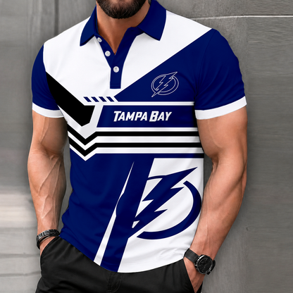LIMITED EDITION - NEW CUSTOMIZED NHL12 TPL TAMPA BAY LIGHTNING POLO SHIRT, ZIP POLO SHIRT & T-SHIRTS