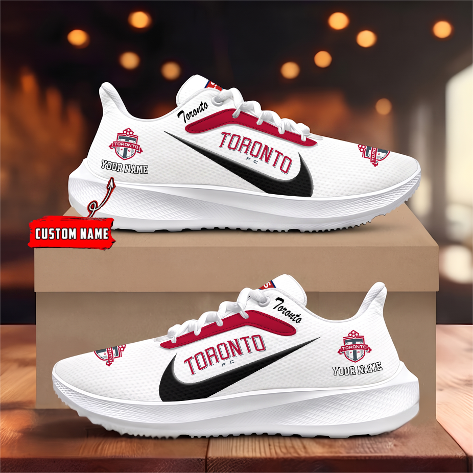 [FAN EXCLUSIVE] NEW CUSTOMIZED MLS12 TRT TORONTO FC ROAD RUNNING SHOES