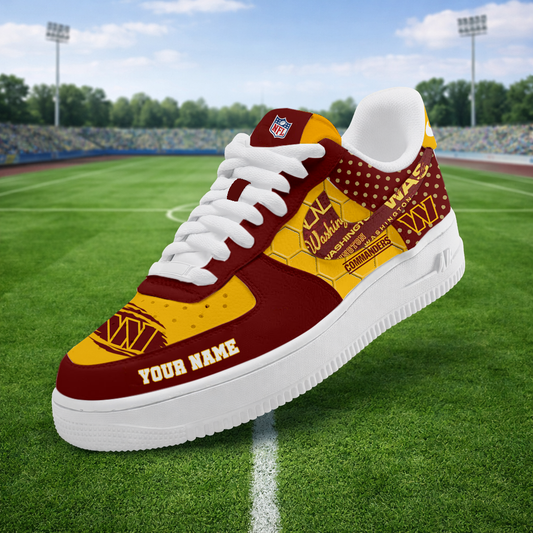 LIMITED EDITION - NEW CUSTOMIZED NFL12 WTC WASHINGTON COMMANDERS AF1 SNEAKERS