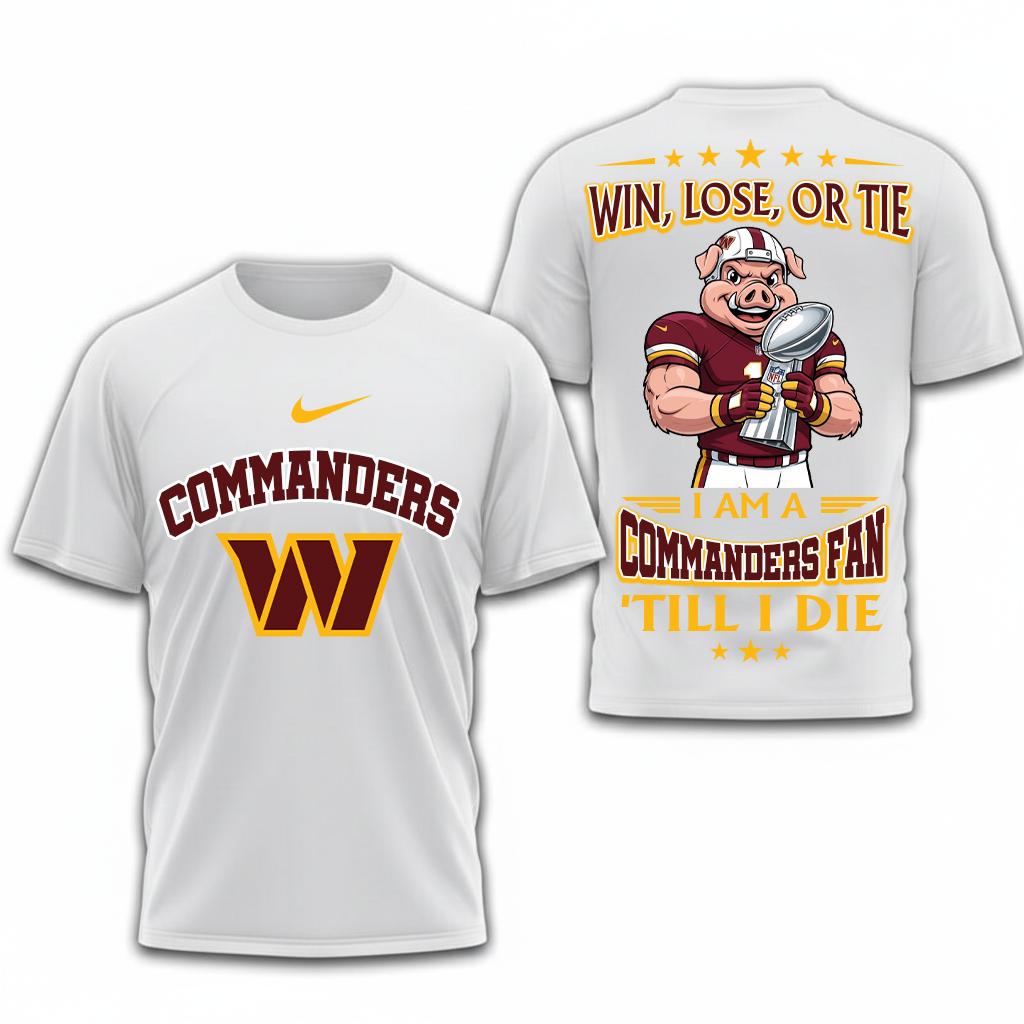 LIMITED EDITION - NEW CUSTOMIZED NFL12 WTC WASHINGTON COMMANDERS UNISEX T-SHIRT, POLO, HOODIE & JACKETS