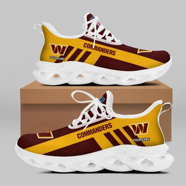 LIMITED EDITION - NEW CUSTOMIZED NFL12 WTC WASHINGTON COMMANDERS UNISEX MAX SOUL SHOES