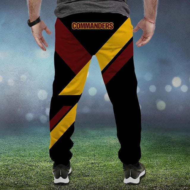 LIMITED EDITION - NEW CUSTOMIZED NFL12 WTC WASHINGTON COMMANDERS SWEATPANTS