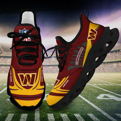 LIMITED EDITION - NEW CUSTOMIZED NFL12 WTC WASHINGTON COMMANDERS UNISEX MAX SOUL SHOES