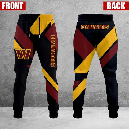 LIMITED EDITION - NEW CUSTOMIZED NFL12 WTC WASHINGTON COMMANDERS SWEATPANTS