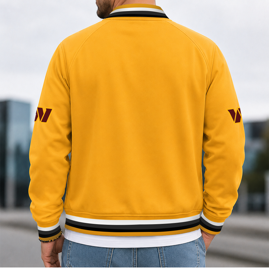 [SPECIAL OFFER] NEW CUSTOMIZED NFL12 WTC WASHINGTON COMMANDERS MEN'S CASUAL JACKET