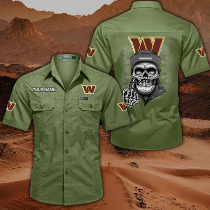 [SPECIAL OFFER] NEW CUSTOMIZED NFL12 WTC WASHINGTON COMMANDERS MUTICOLOR MEN'S CARGO SHIRT