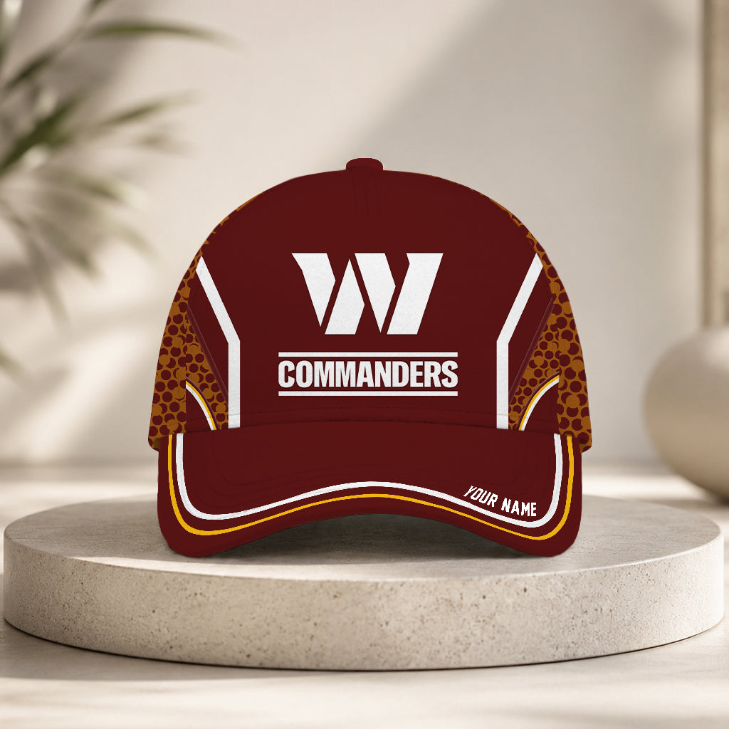 VIRAL EDITION - NEW CUSTOMIZED NFL12 WTC WASHINGTON COMMANDERS CLASSIC CAP