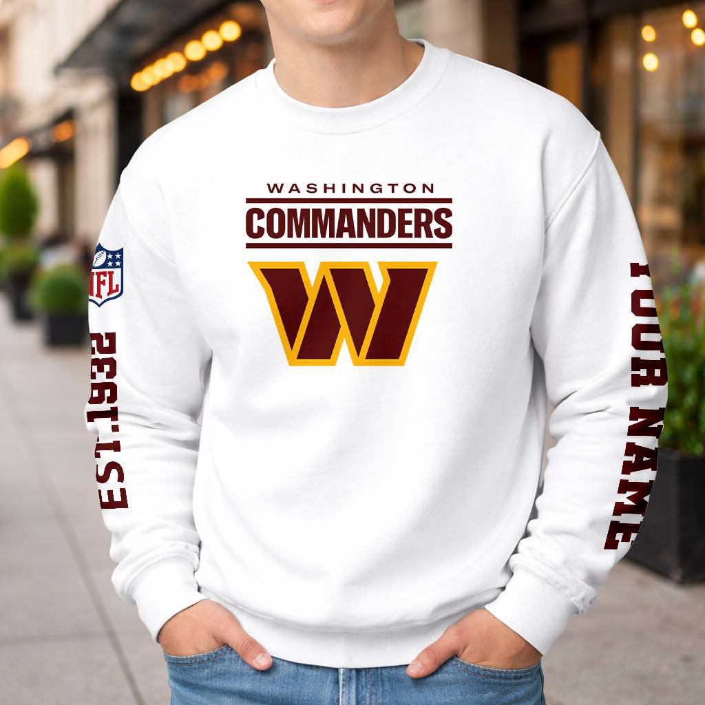 LIMITED EDITION - NEW CUSTOMIZED NFL12 WTC WASHINGTON COMMANDERS UNISEX T-SHIRT, POLO, HOODIE & JACKETS