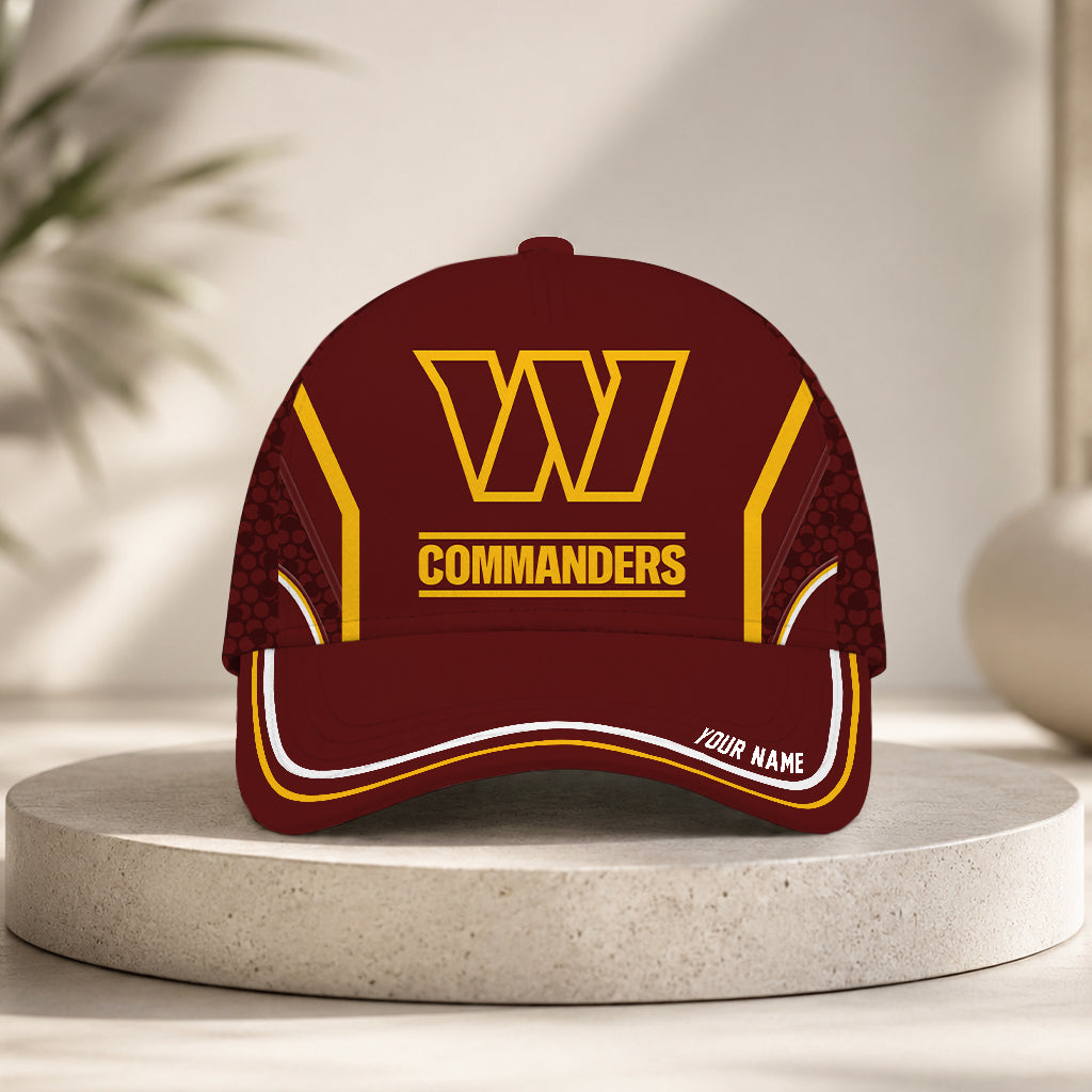 VIRAL EDITION - NEW CUSTOMIZED NFL12 WTC WASHINGTON COMMANDERS CLASSIC CAP