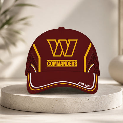 VIRAL EDITION - NEW CUSTOMIZED NFL12 WTC WASHINGTON COMMANDERS CLASSIC CAP