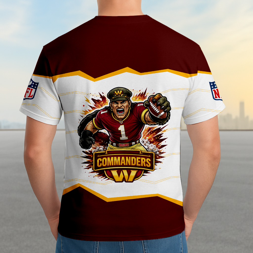 LIMITED EDITION - NEW CUSTOMIZED NFL12 WTC WASHINGTON COMMANDERS UNISEX T-SHIRT, SWEASHIRTS, HOODIE & JACKETS