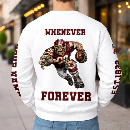 LIMITED EDITION - NEW CUSTOMIZED NFL12 WTC WASHINGTON COMMANDERS UNISEX T-SHIRT, POLO, HOODIE & JACKETS