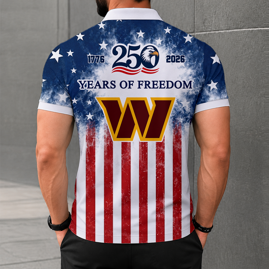 LIMITED EDITION - NEW CUSTOMIZED NFL12 WTC WASHINGTON COMMANDERS POLO SHIRT, ZIP POLO SHIRT & T-SHIRTS
