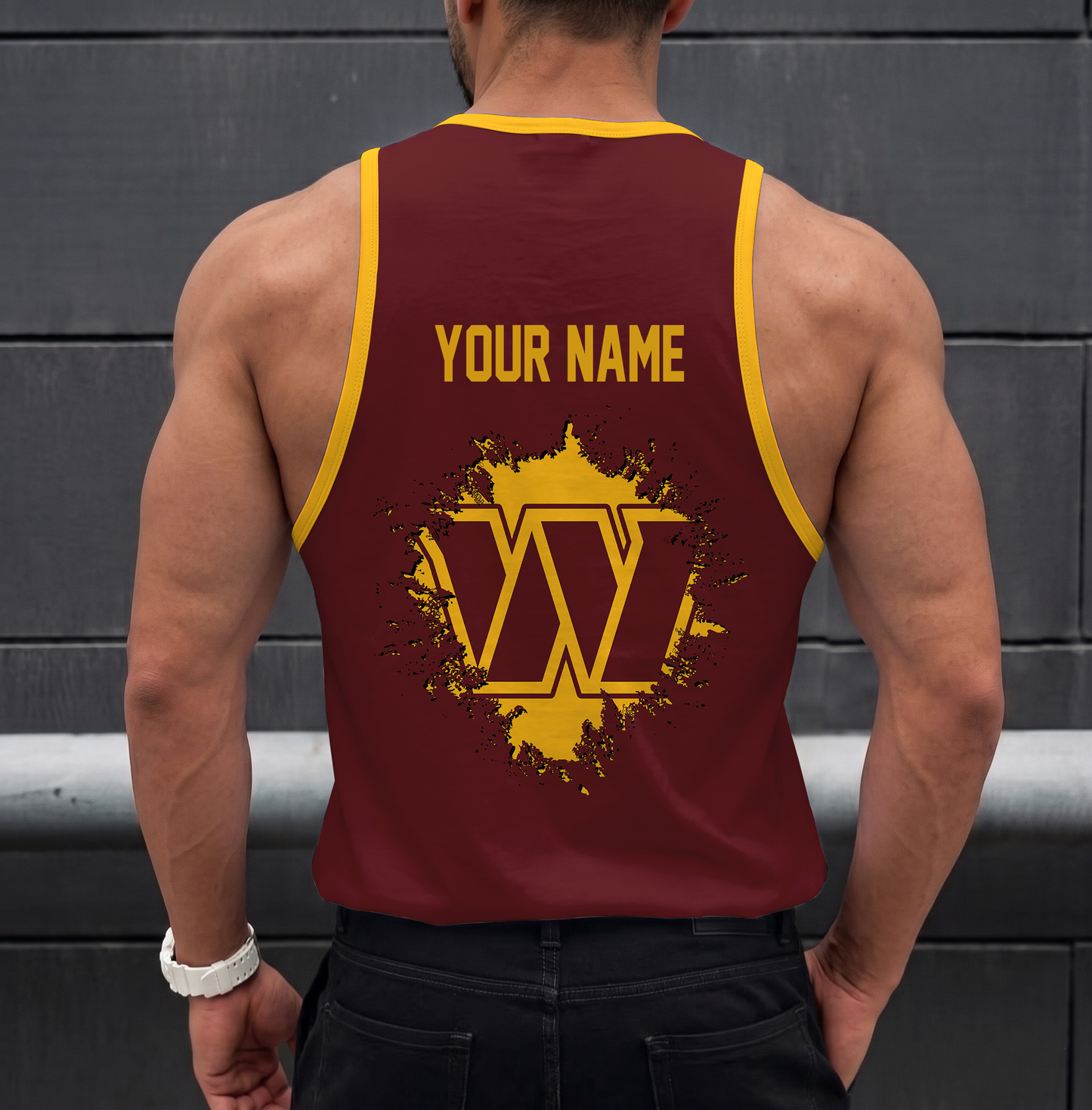 SPECIAL EDITION - NEW CUSTOMIZED NFL12 WTC WASHINGTON COMMANDERS UNISEX TANK TOP