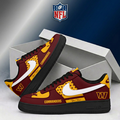 LIMITED EDITION - NEW CUSTOMIZED NFL12 WTC WASHINGTON COMMANDERS AF1 SHOES