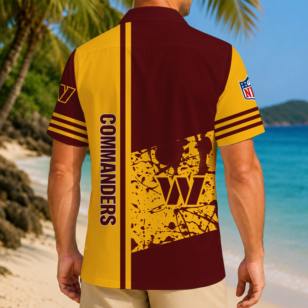 LIMITED EDITION - NEW CUSTOMIZED NFL12 WTC WASHINGTON COMMANDERS UNISEX HAWAIIAN SHIRT