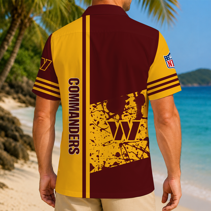 LIMITED EDITION - NEW CUSTOMIZED NFL12 WTC WASHINGTON COMMANDERS UNISEX HAWAIIAN SHIRT
