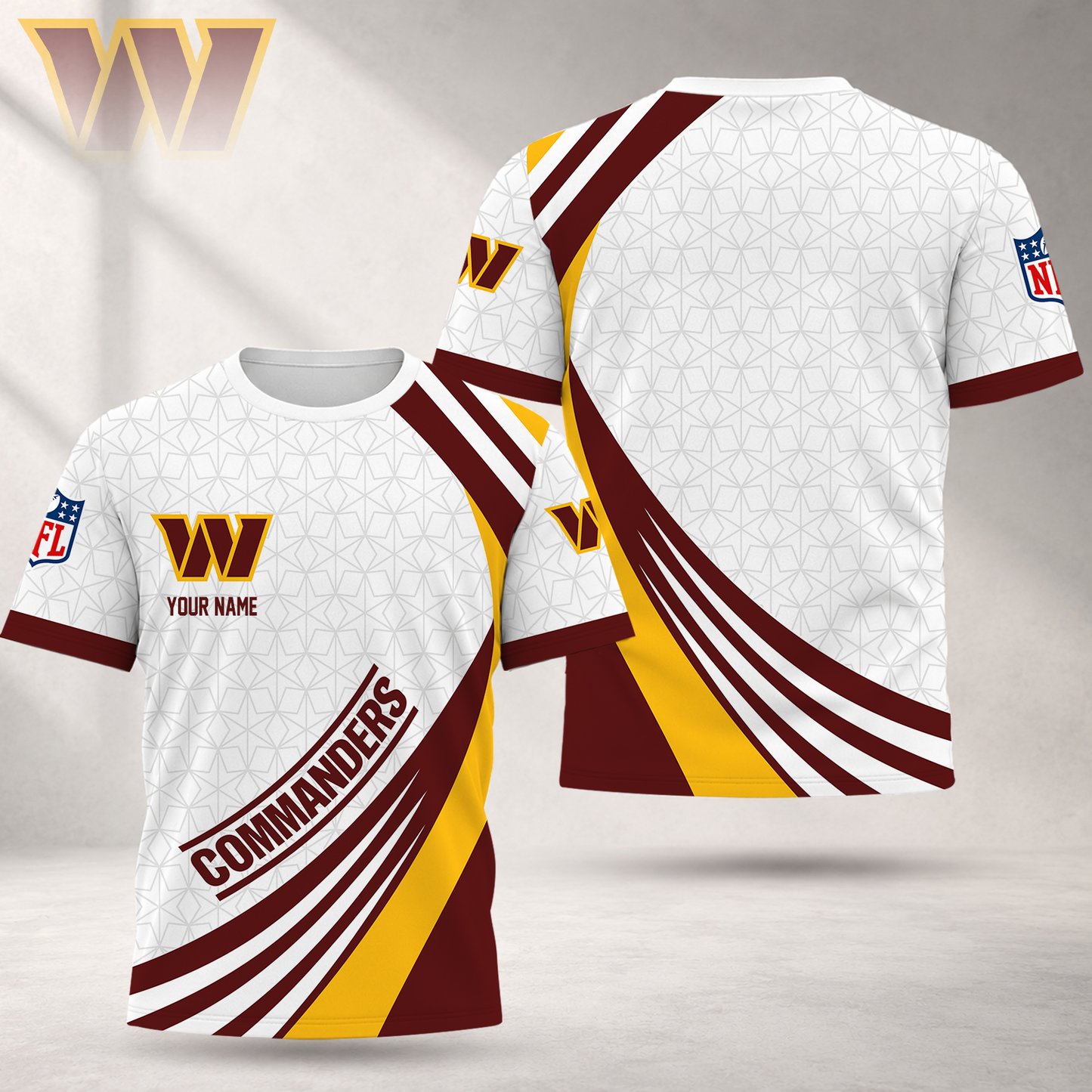 LIMITED EDITION - NEW CUSTOMIZED NFL12 WTC WASHINGTON COMMANDERS T-SHIRT, POLO SHIRT, ZIP POLO SHIRT, SWEATSHIRT, HOODIE & ZIP HOODIE
