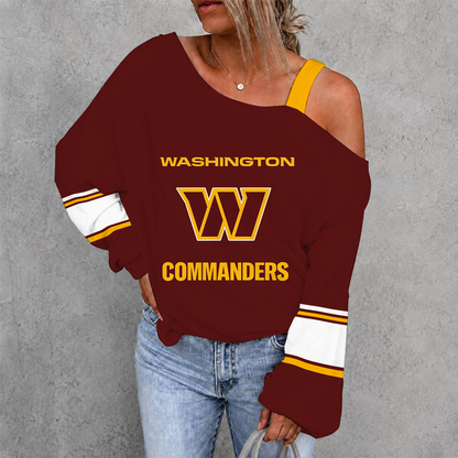 [SPECIAL OFFER] NEW CUSTOMIZED NFL12 WTC WASHINGTON COMMANDERS DROP SHOULDER SWEATSHIRT