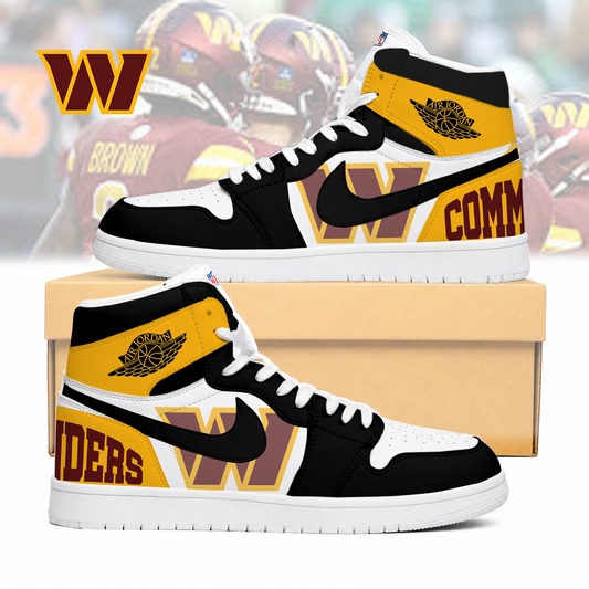 LIMITED EDITION - NEW CUSTOMIZED NFL12 WTC WASHINGTON COMMANDERS AIR JORDAN SNEAKERS