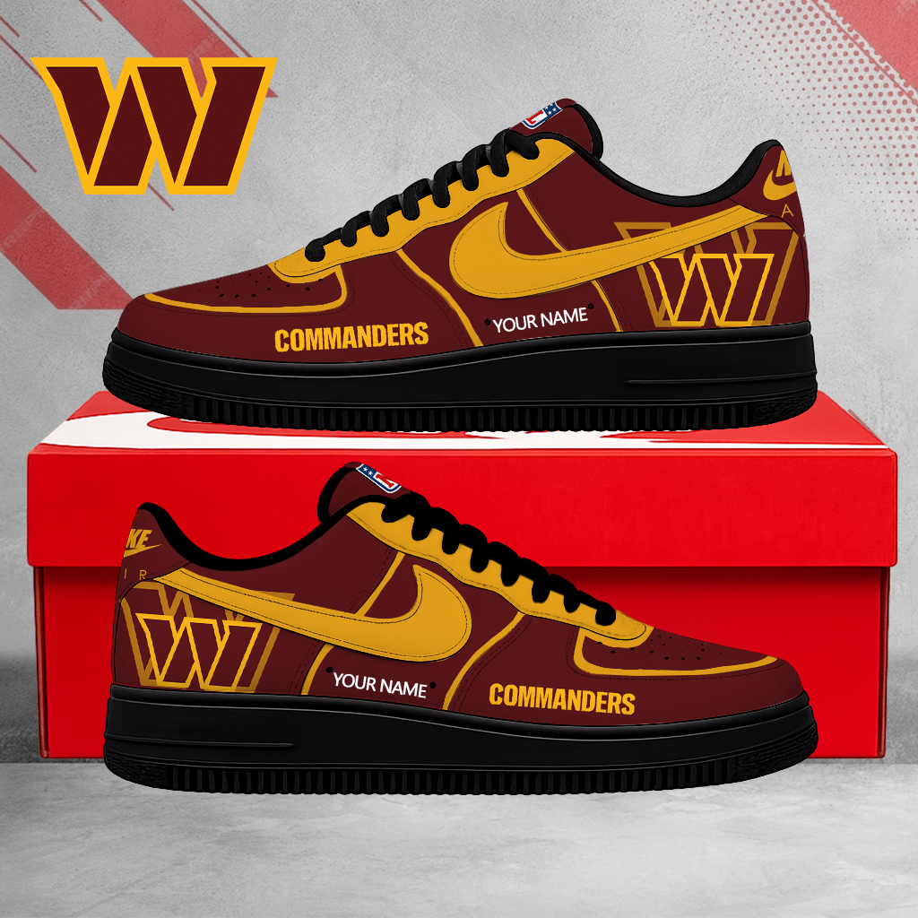 SPECIAL EDITION - NEW CUSTOMIZED NFL12 WTC WASHINGTON COMMANDERS AF1 SHOES