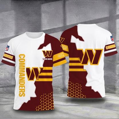 LIMITED EDITION - NEW CUSTOMIZED NFL12 WTC WASHINGTON COMMANDERS T-SHIRT, POLO SHIRT, ZIP POLO SHIRT, SWEATSHIRT, HOODIE & ZIP HOODIE