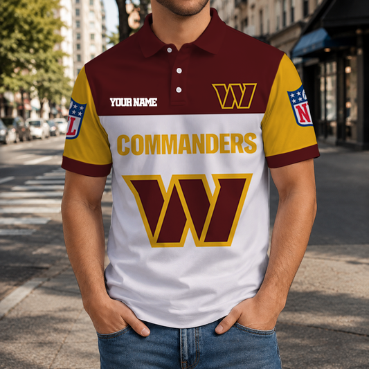 LIMITED EDITION - NEW CUSTOMIZED NFL12 WTC WASHINGTON COMMANDERS T-SHIRT, POLO SHIRT, ZIP POLO SHIRT, SWEATSHIRT, HOODIE & ZIP HOODIE