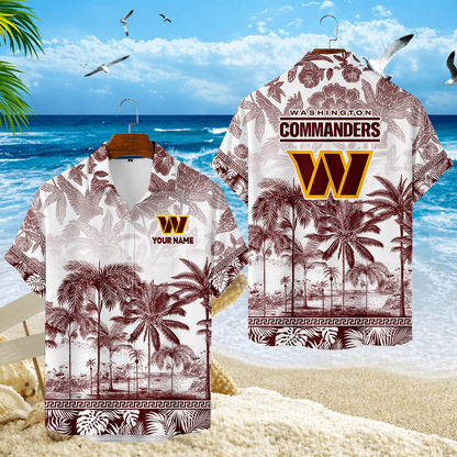 VIRAL EDITION - NEW CUSTOMIZED NFL12 WTC WASHINGTON COMMANDERS UNISEX HAWAIIAN SHIRT