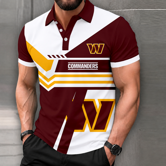 LIMITED EDITION - NEW CUSTOMIZED NFL12 WTC WASHINGTON COMMANDERS POLO SHIRT, ZIP POLO SHIRT & T-SHIRTS