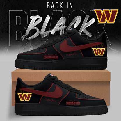 LIMITED EDITION - NEW CUSTOMIZED NFL12 WTC WASHINGTON COMMANDERS AF1 SNEAKERS