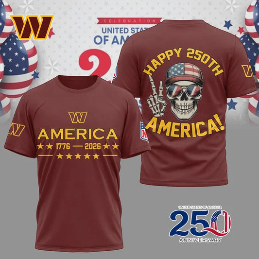 LIMITED EDITION - NEW CUSTOMIZED NFL12 WS COMMANDERS UNISEX T-SHIRT, SWEATSHIRT, HOODIE & ZIP HOODIE