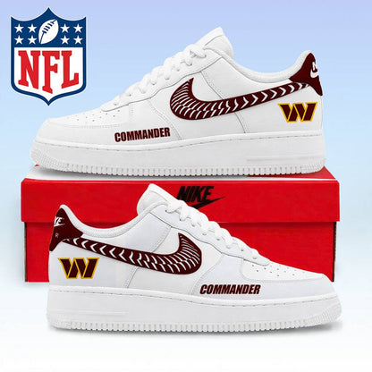 LIMITED EDITION - NEW CUSTOMIZED NFL12 WTC WASHINGTON COMMANDERS AF1 SNEAKERS