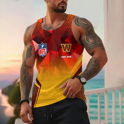 LIMITED EDITION - NEW CUSTOMIZED NFL12 WS COMMANDERS UNISEX TANK TOP