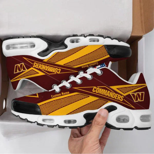LIMITED EDITION - NEW CUSTOMIZED NFL12 WTC WASHINGTON COMMANDERS AIR MAX PLUS SNEAKERS