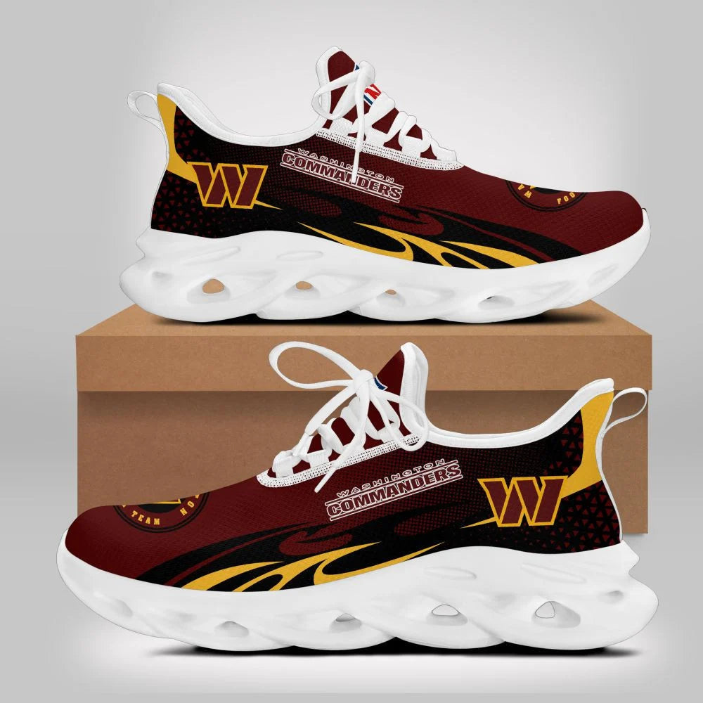 LIMITED EDITION - NEW CUSTOMIZED NFL12 WTC WASHINGTON COMMANDERS UNISEX MAX SOUL SHOES